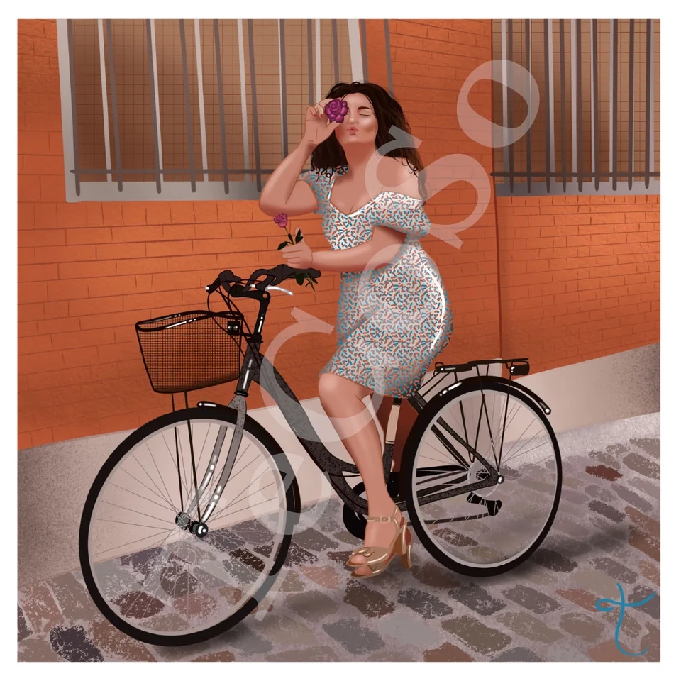 Illustration « Balade à vélo »