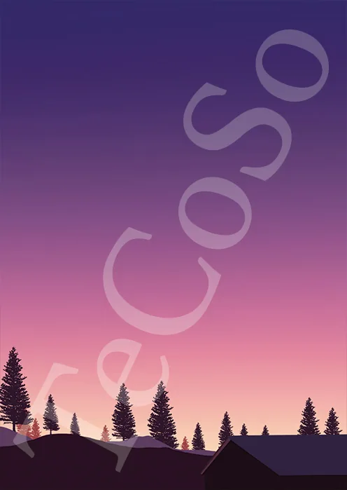 Illustration « Ciel Violet »
