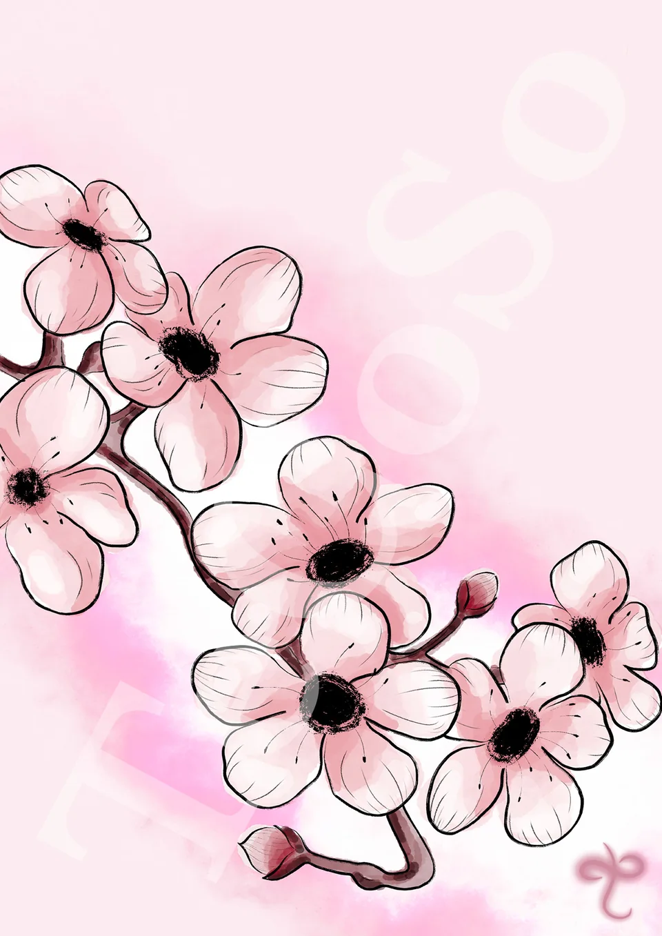 Illustration « Fleur de cerisier »