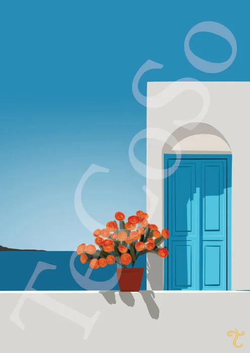 Illustration « Santorin »