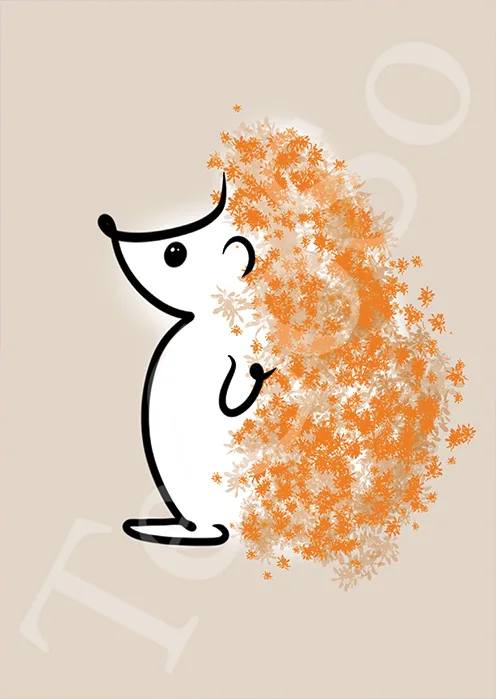 Illustration « Herisson d'automne »