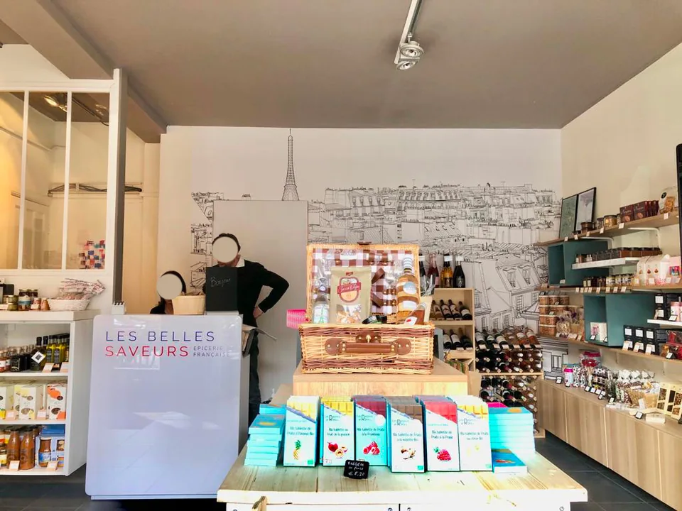 Vue de la boutique une fois les travaux terminés.