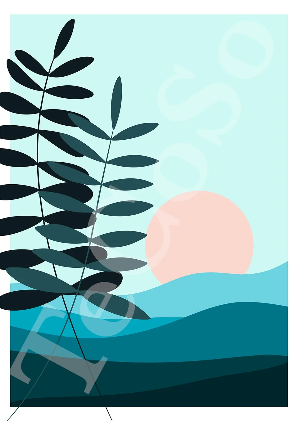 Illustration « Soirée soleil »
