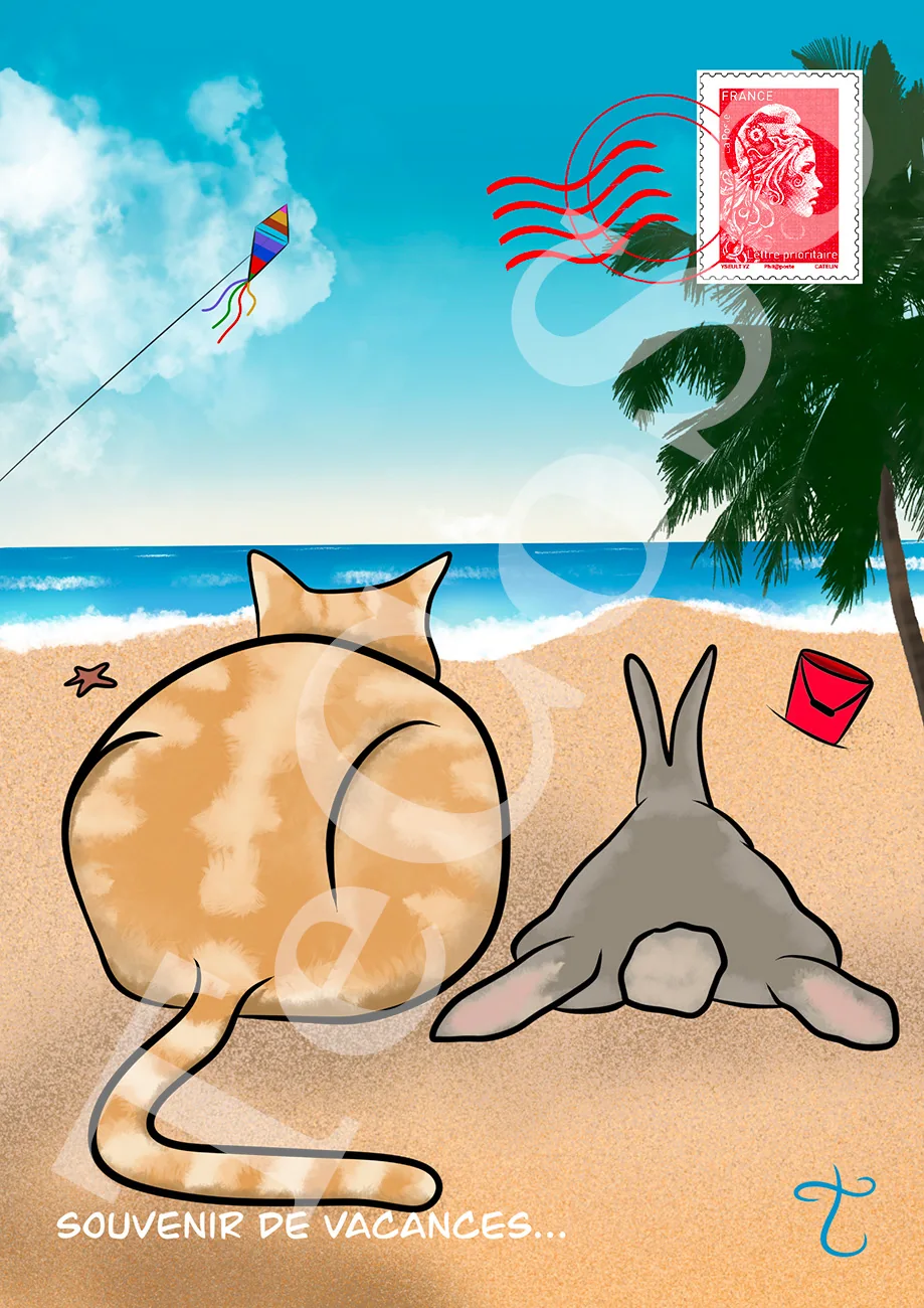 Illustration « Souvenir de vacances »