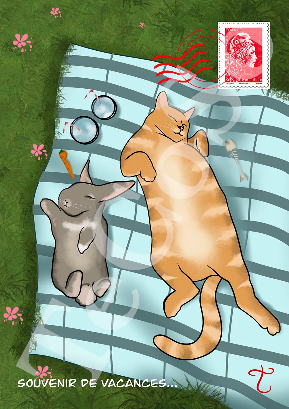 Illustration « Souvenir de vacances »
