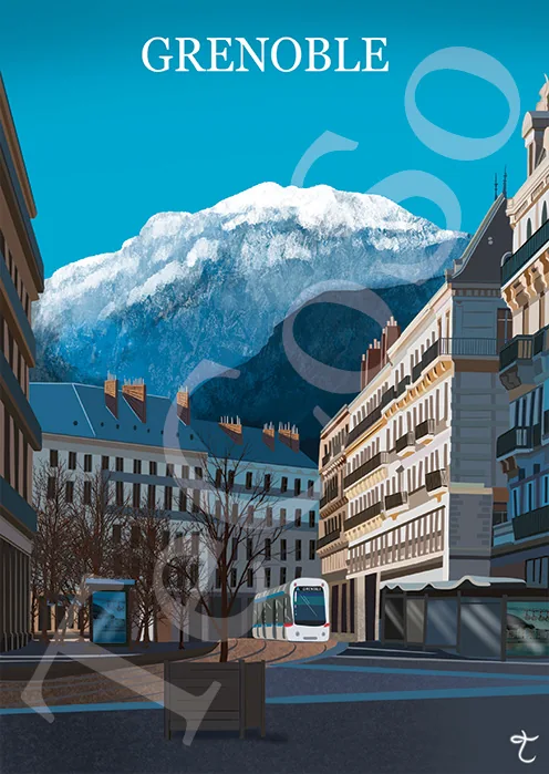 Illustration « Grenoble VH » par Tessa Cohen Solal