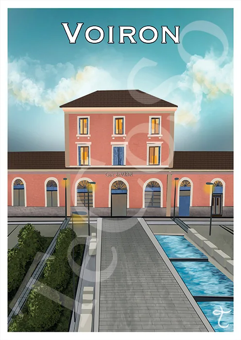 Illustration « Voiron Gare » par Tessa Cohen Solal